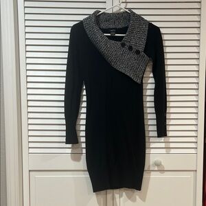 Rue21 Black and Gray Asymmetrical Dress
